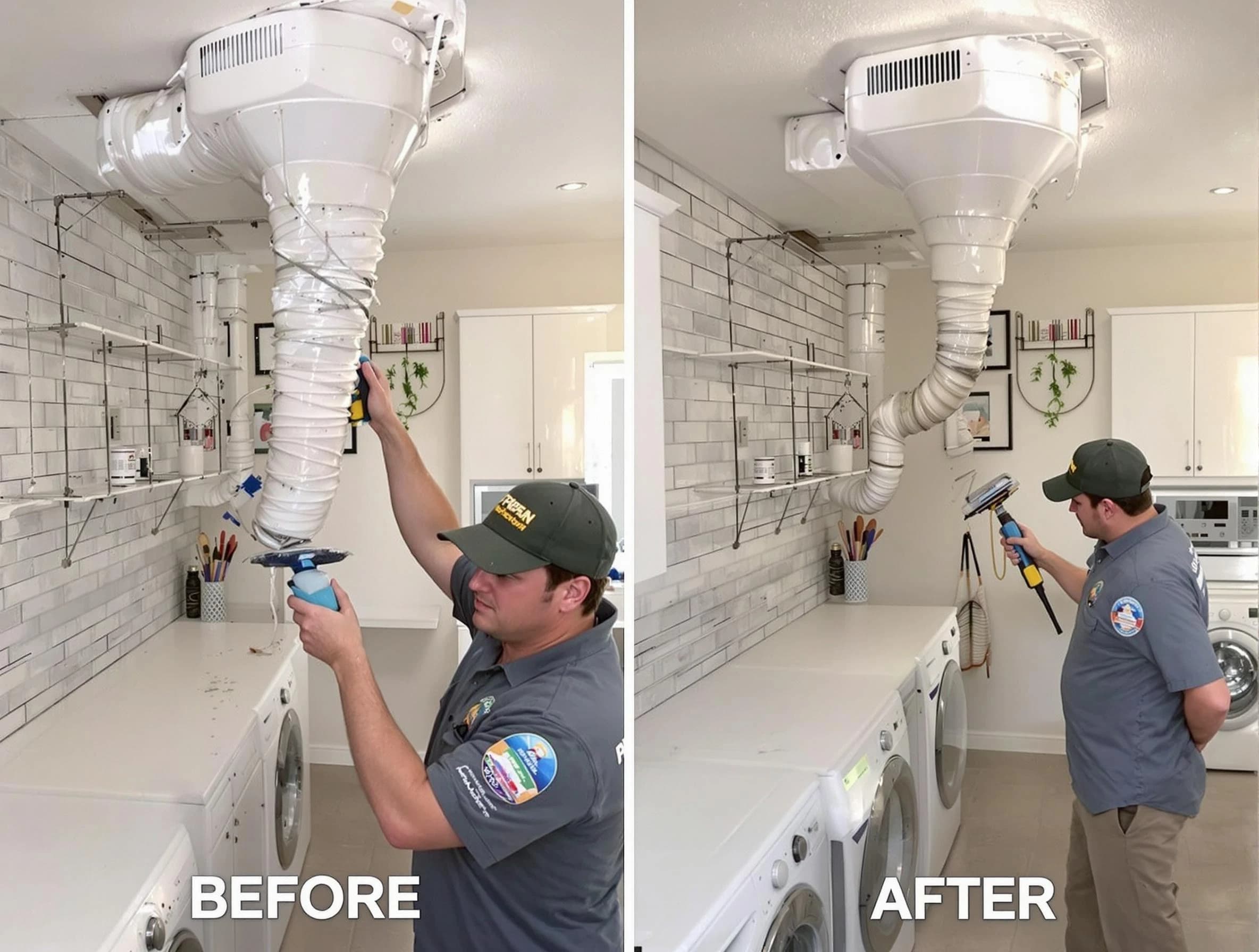 Professional dryer exhaust vent cleaning by White House Dryer Vent Cleaning in White House
