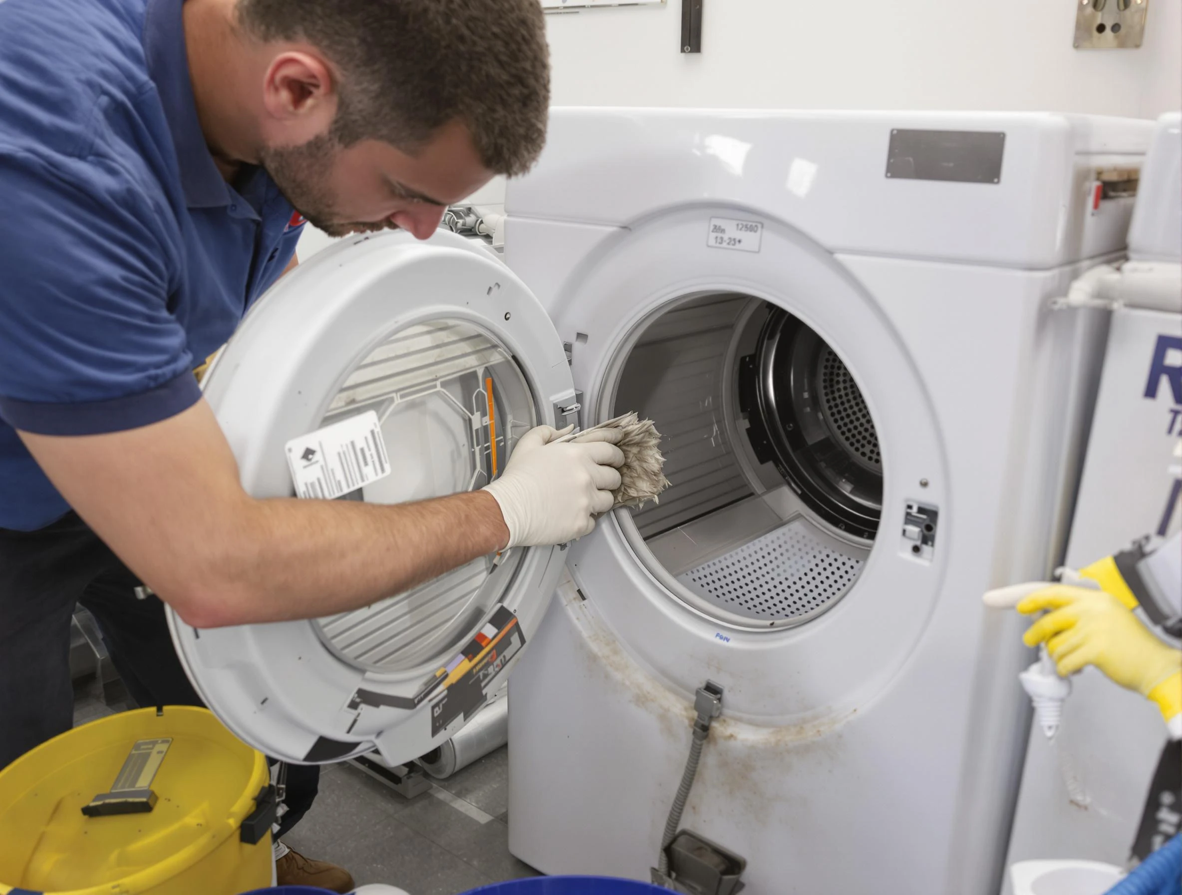 White House Dryer Vent Cleaning specialist performing detailed lint trap cleaning service in White House