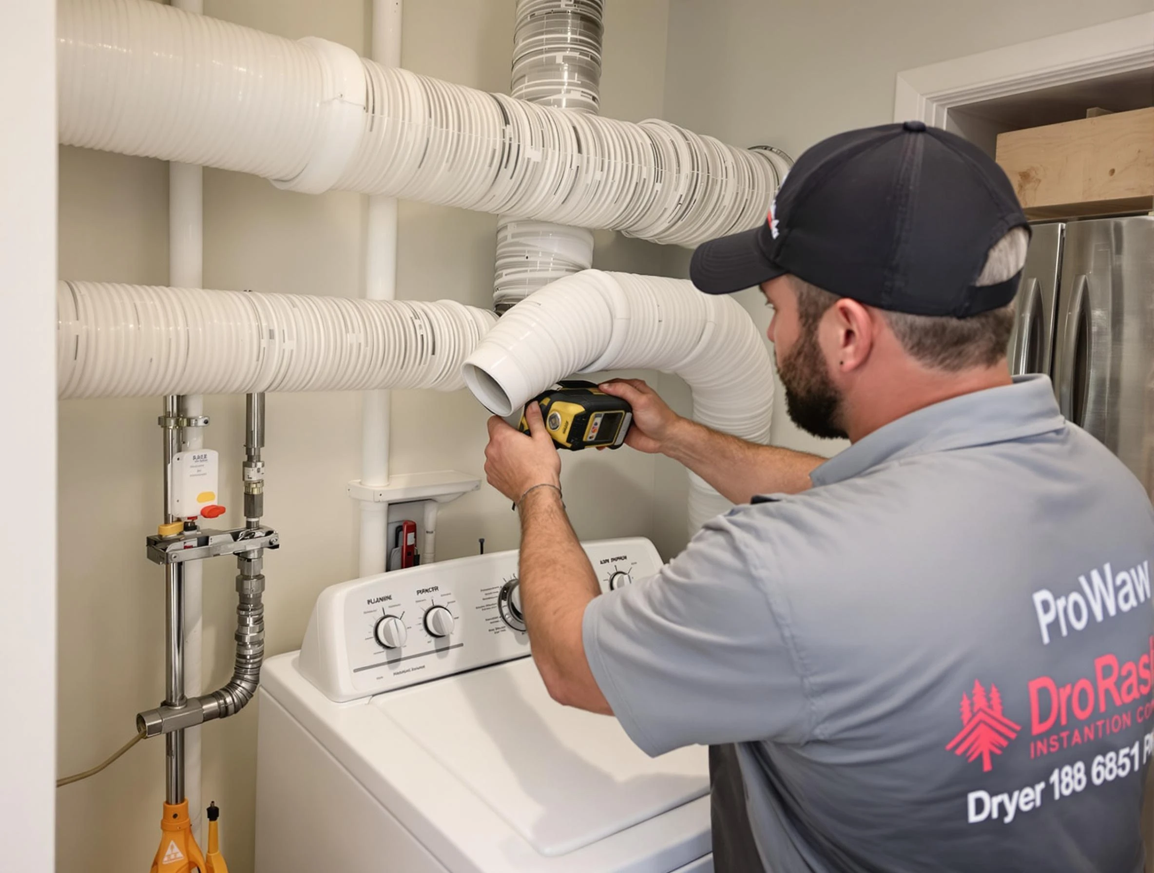 Professional dryer vent hose installation by White House Dryer Vent Cleaning in White House